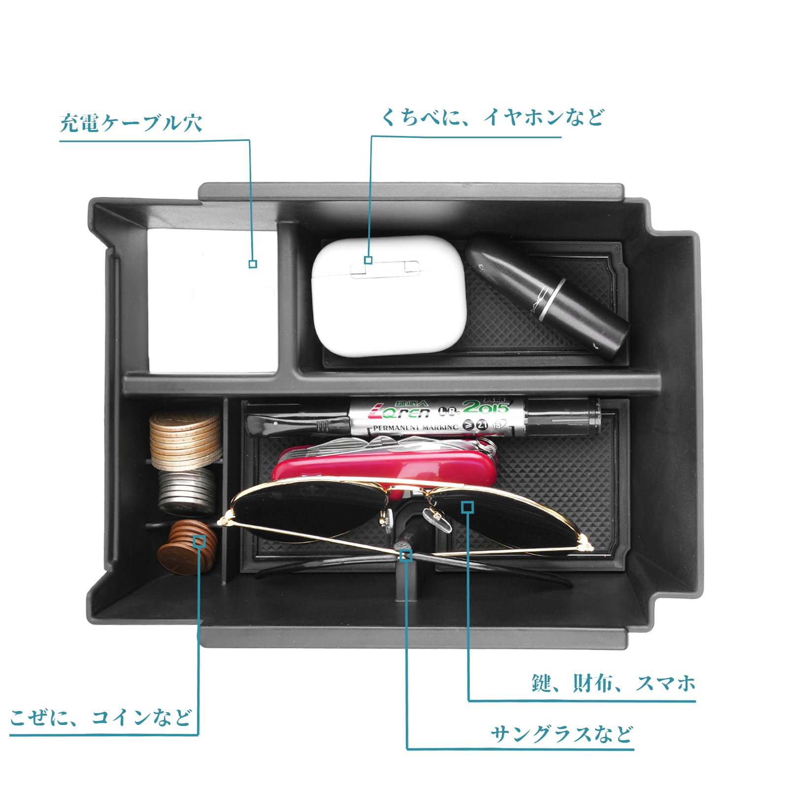 Amazon | ruiya 新型 スバル WRX S4 2代目 VB系 専用 コンソールトレイ